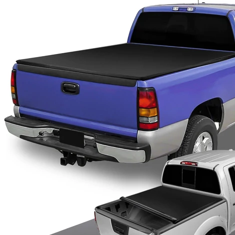Capser soft roll-up tonneau cover on a Chevy Silverado
