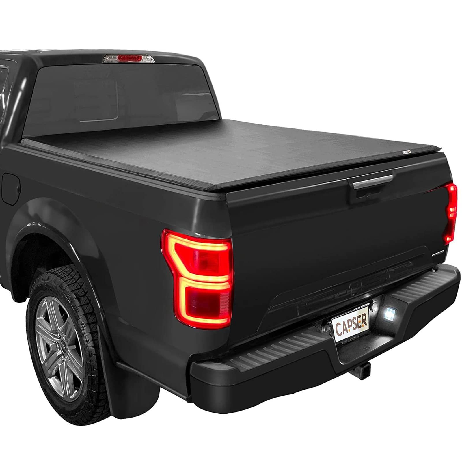 Capser soft roll-up tonneau cover on a Ford F-150