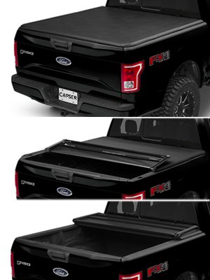 CAPSER SOFT TRI-FOLD TONNEAU COVER — FORD F-150