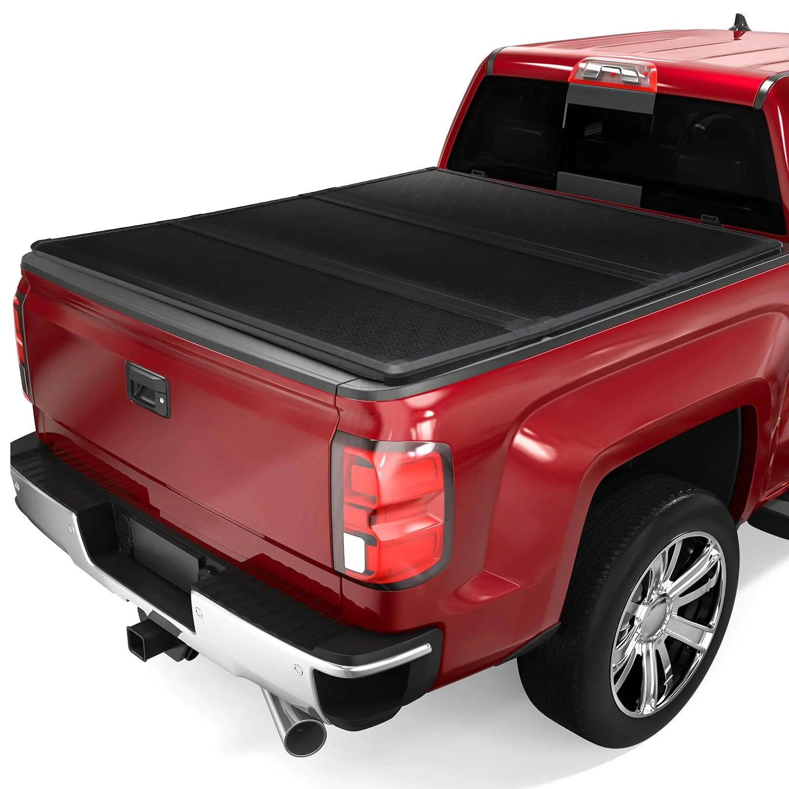 Capser soft tri-fold tonneau cover closed on a Toyota Tundra