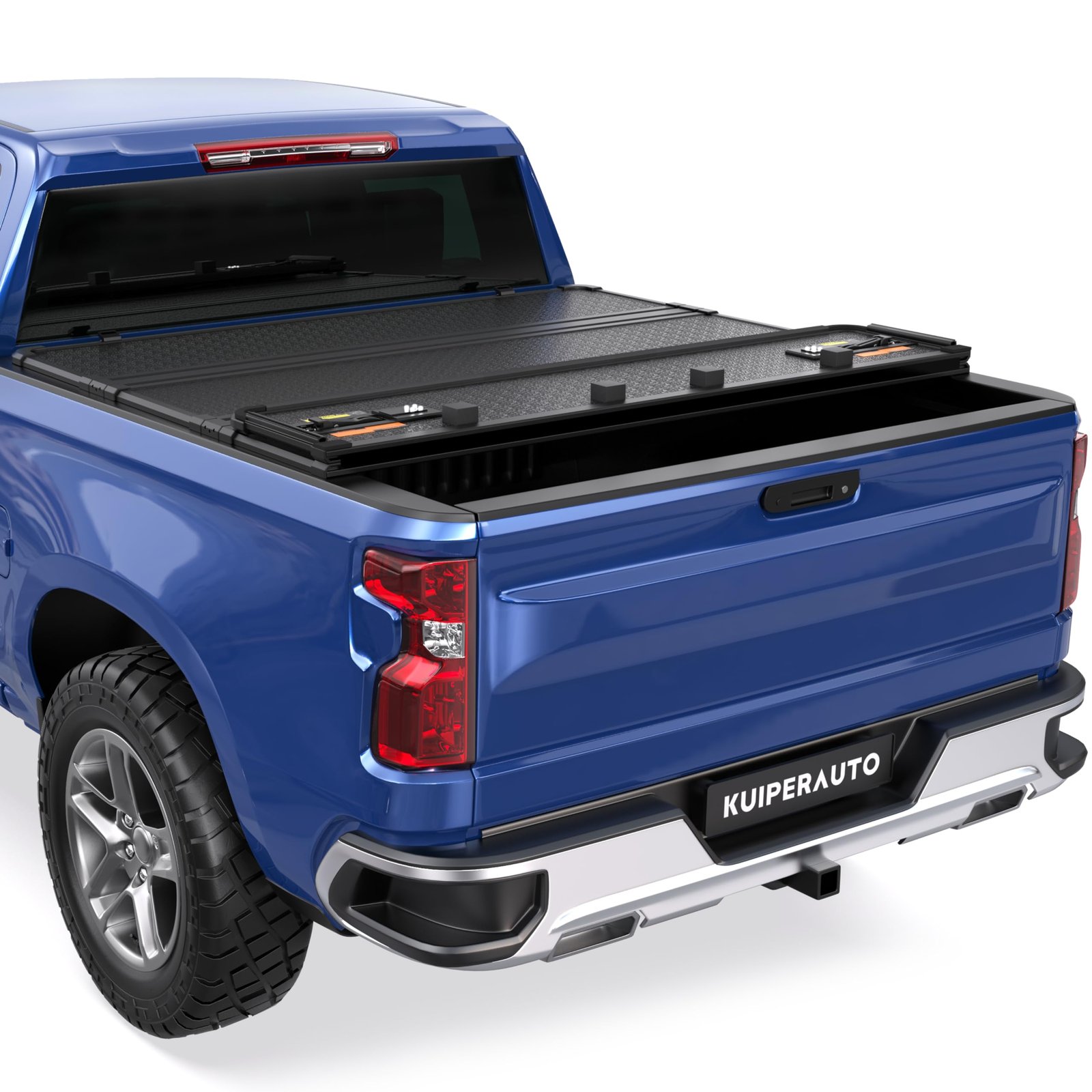 Capser soft quad-fold tonneau cover on a Chevy Silverado