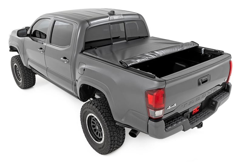 Capser soft roll-up tonneau cover on a Toyota Tacoma
