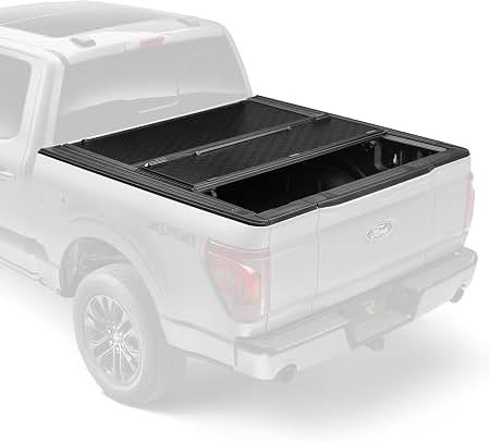 Capser hard tri-fold tonneau cover on a truck bed