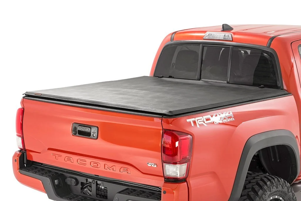 Soft tri-fold tonneau cover